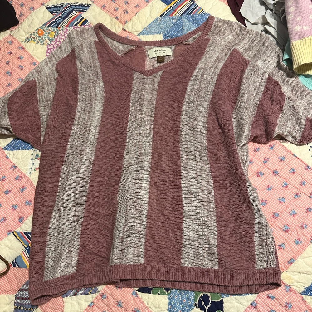 Sonoma Sweater Striped Size Medium